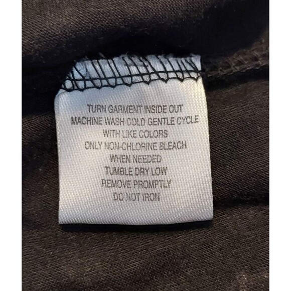 French Laundry Women's Shirt Top Size L Black White Polka Dot Polyester Spandex - Picture 9 of 11